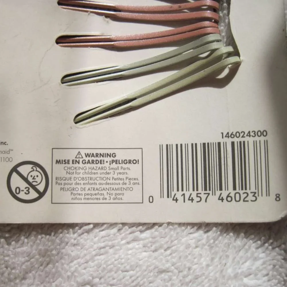 6 Goody Open Design Betsy Metal Bobby Slides Hair Pins Pink White Gray 2006 2015